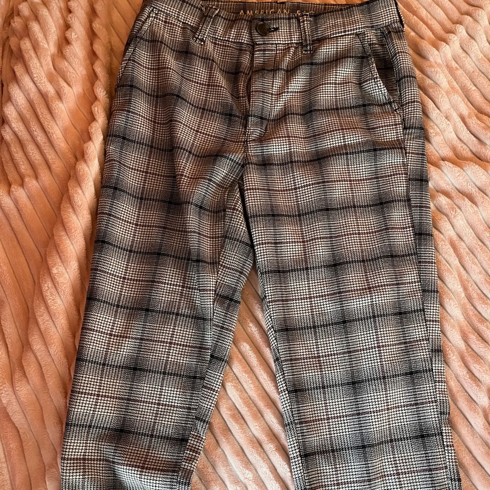 American Eagle plaid ankle pants - size 4